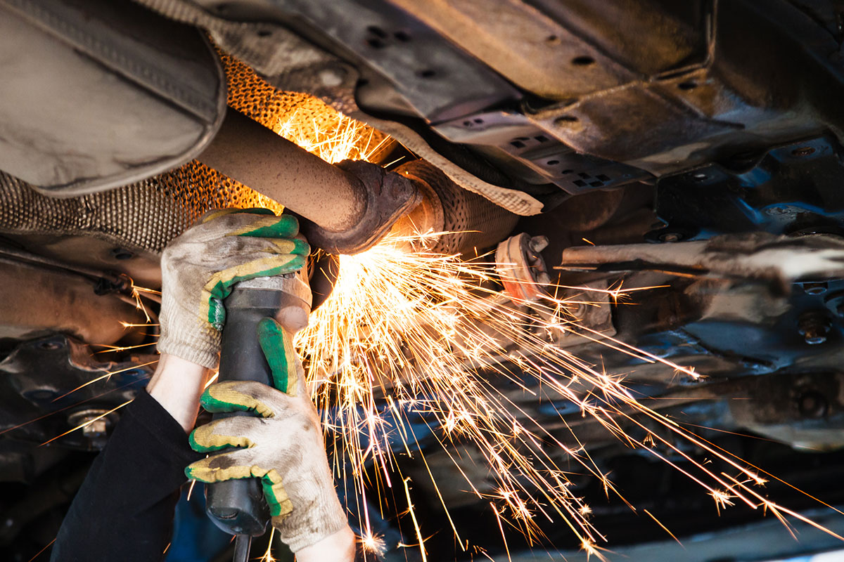 Repairing Car Exhaust